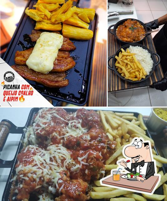 Family Food Contêiner Hambúrguer Artesanal Picanha na Chapa