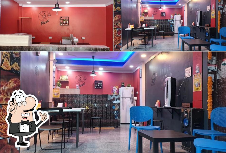 The interior of KMS pizza burger & more