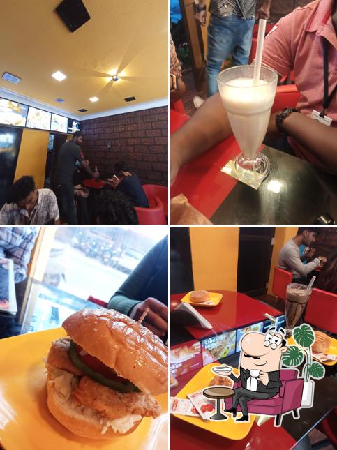 The interior of Labba'ik Fried Chicken