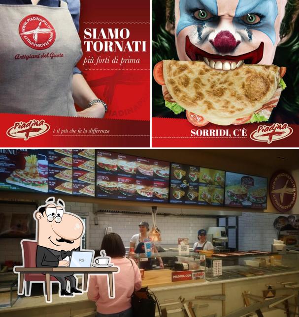 Gli interni di Piadina più