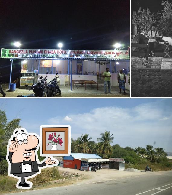 Rangeela Punjabi Dhaba Famliy Restaurant is distinguished by interior and exterior