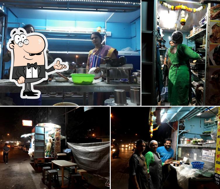 The interior of Aai Ekveera Agari Katta food truck