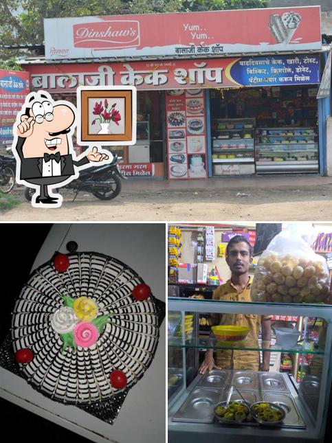 The interior of Balaji Cake shop