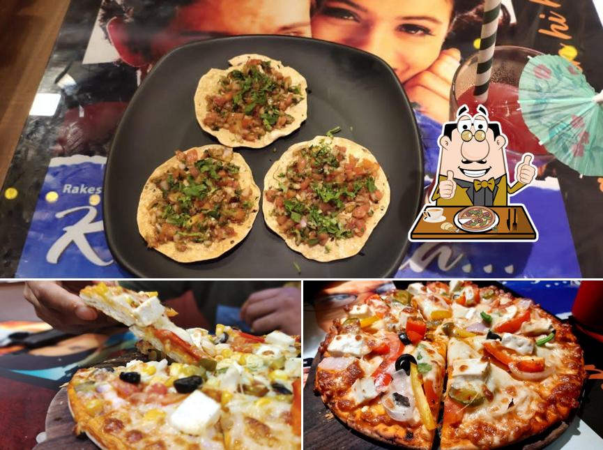 Order pizza at Bollywood Canteen