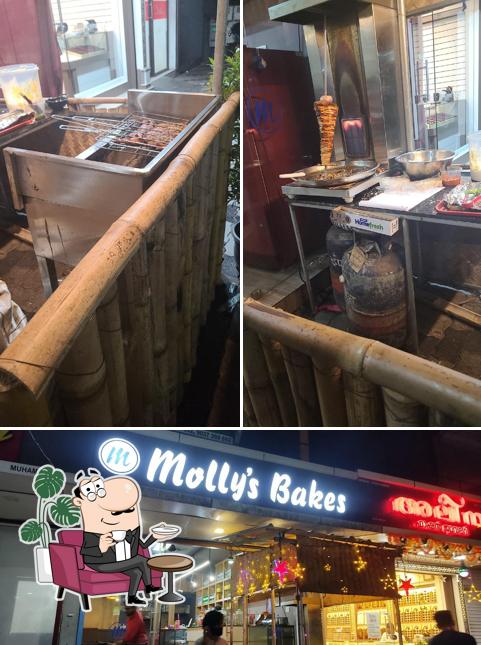 The interior of Molly's bakery