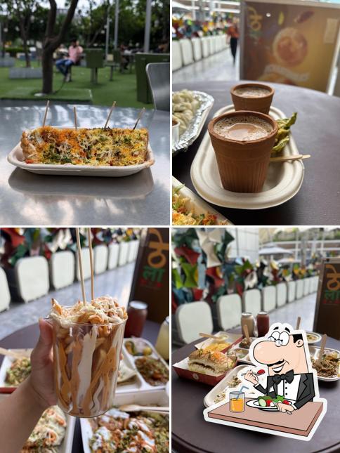 Food at Thela by the chaat walk