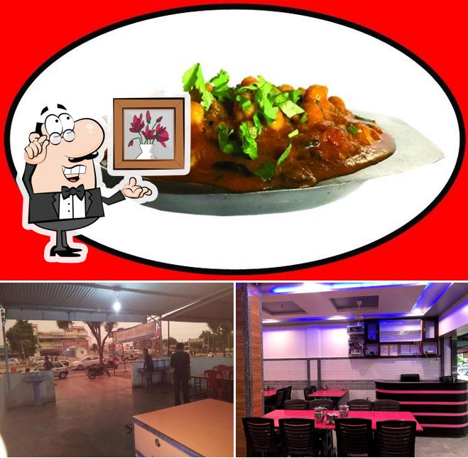 This is the image showing interior and food at SHREE RAM KUTIR RESTAURANT
