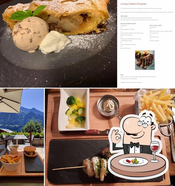 Platti al Restaurant Le Vieux-Chalet