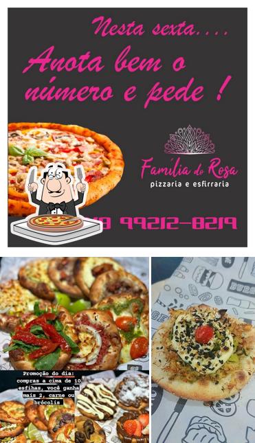 No Esfirraria Família do Rosa, você pode conseguir pizza