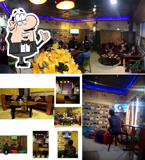 The interior of FIFA Cafe Kohima