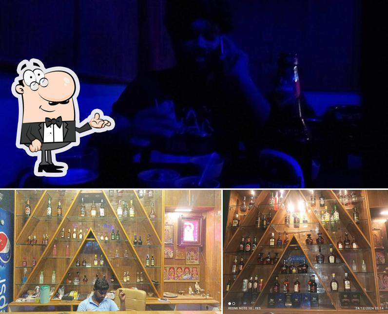 The image of CRC Bar’s interior and beverage