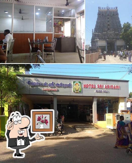 Among different things one can find interior and exterior at HOTEL SRI ABIRAMI