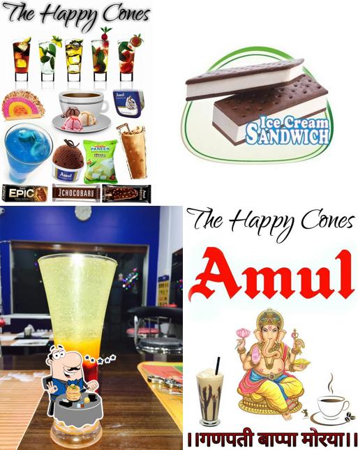The photo of Happy Cones Café’s food and drink