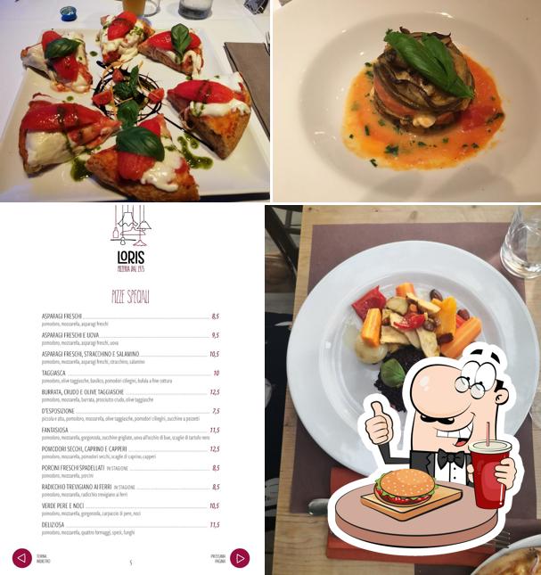 Prova un hamburger a Pizzeria Ristorante Da Loris