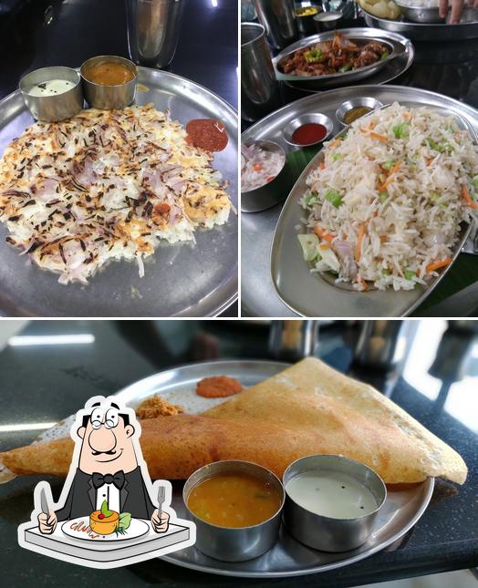 Food at Ambiswamy's Vegetarian Restaurant