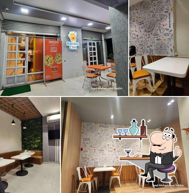 The interior of Cheelizza India Ka Pizza