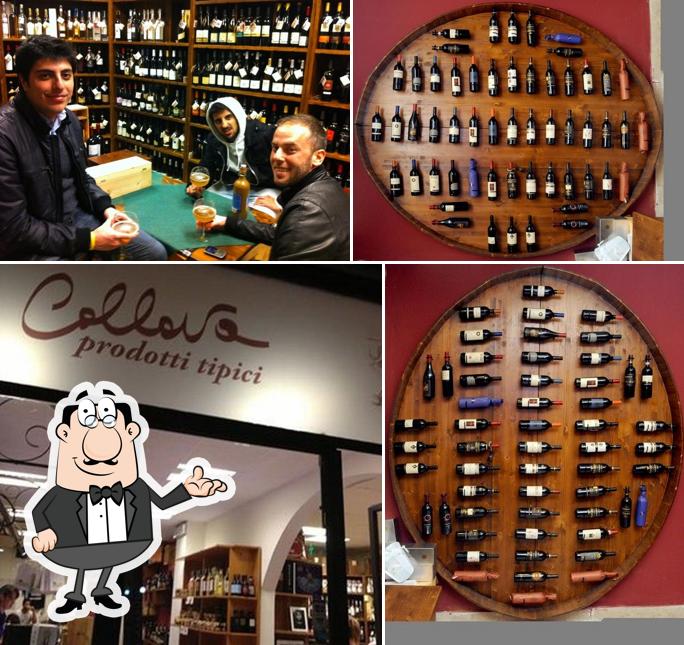Gli interni di Enoteca Collova