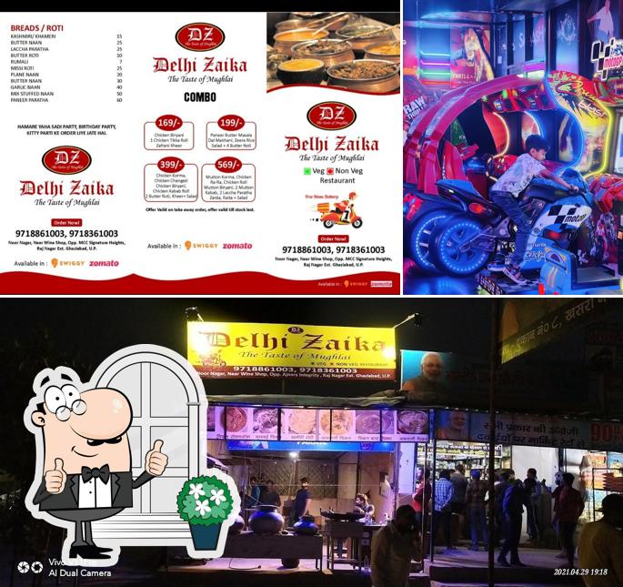 The exterior of Delhi Zaika The Taste of Mughlai best chicken shop in raj nagar extension