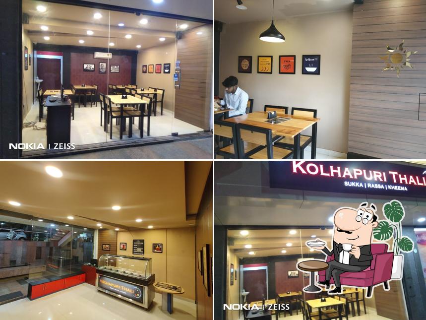 The interior of Kolhapuri Thali