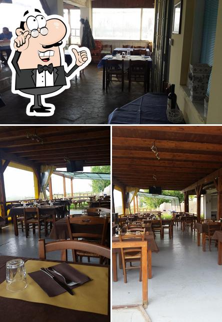 Gli interni di Trattoria ai Laghetti