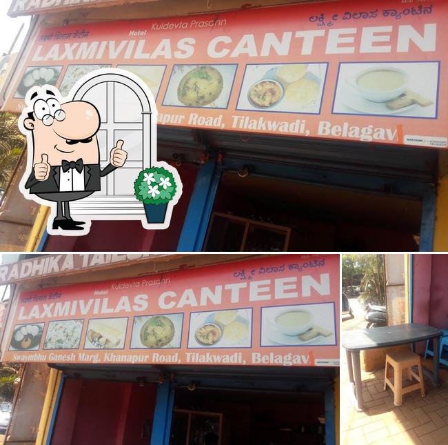 The photo of exterior and interior at Laxmivilas Canteen