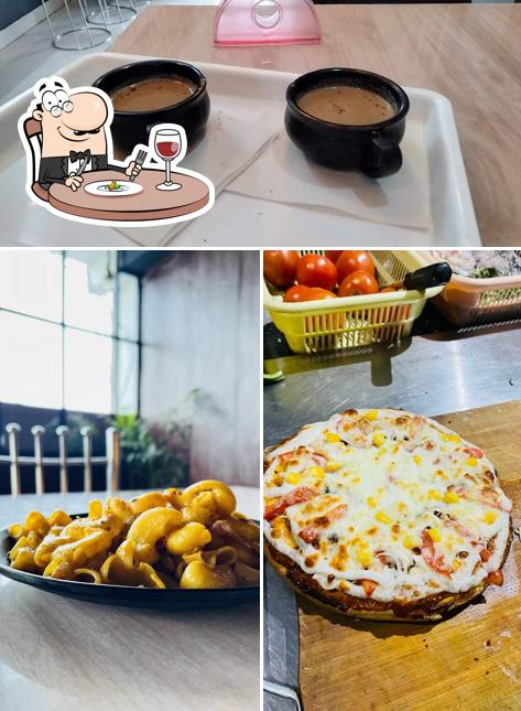Check out the picture showing food and beverage at T F k cafe