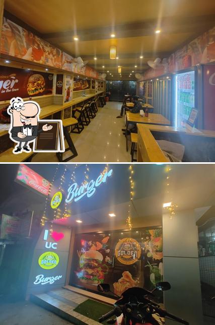 The exterior of Golden Burger