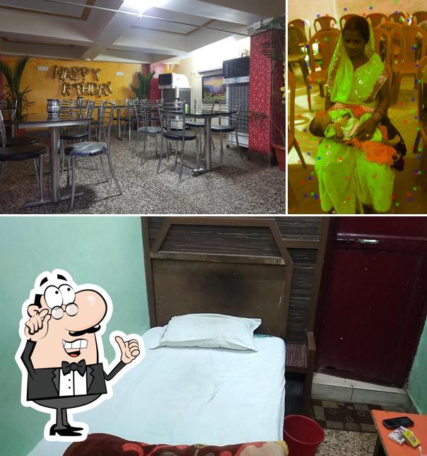 The interior of Hotel Raj