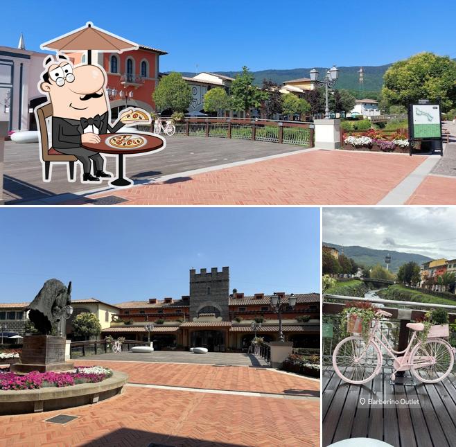 Goditi la vista dagli esterni di Barberino Outlet