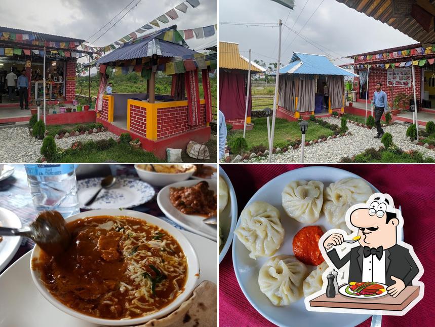 The picture of food and exterior at Chill Out Restaurant
