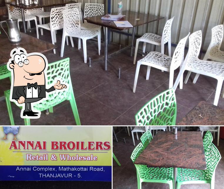 The interior of ANNAI BROILERS