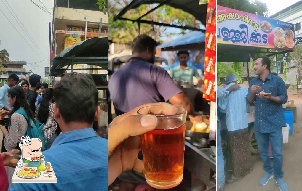 Food at Asharafinde bajji kada