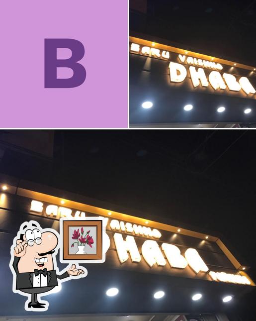 The interior of Baru Vaishno Dhaba