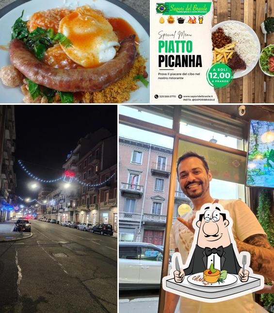 Questa è la foto che mostra la cibo e esterno di Sapori del Brasile