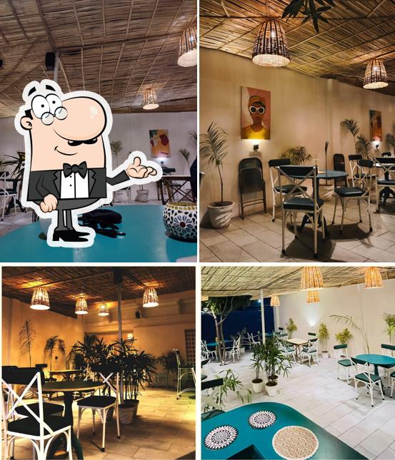 The interior of Backyard cafe
