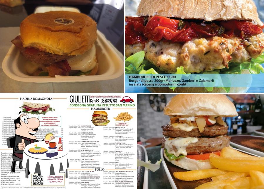 Ordina un hamburger a Giulietti Take Away