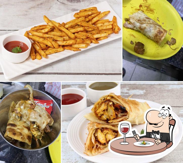 Food at Kathi Junction Jalandhar