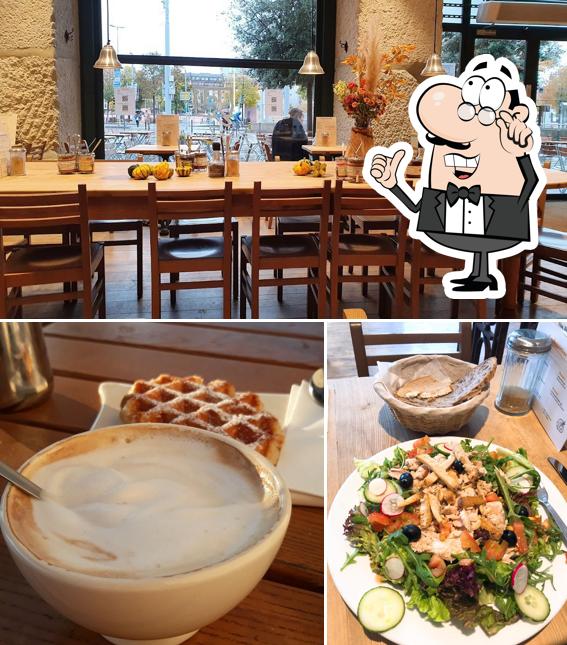 La foto di interni e bevanda da Le Pain Quotidien