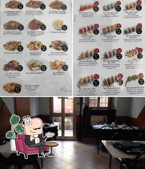 Gli interni di Max Sushi