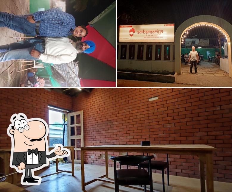 Among various things one can find interior and exterior at Ambarsariya Dhaba