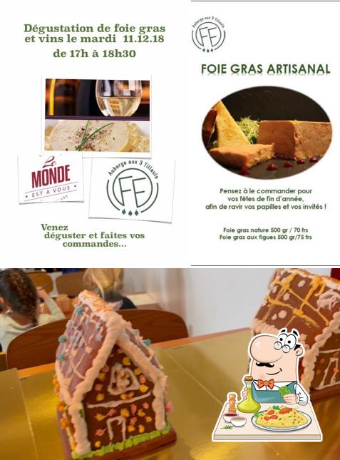 La foto di cibo e vino da Auberge aux 3 Tilleuls