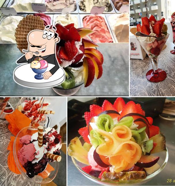 Essen Bar & Gelateria serve un'ampia selezione di dolci