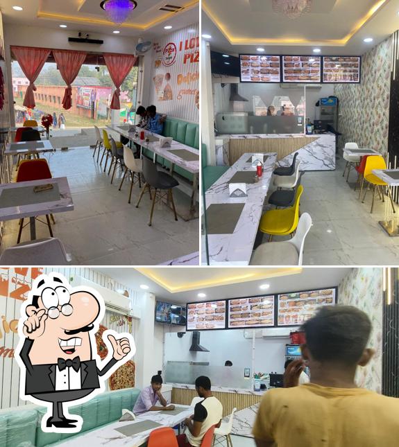 The interior of R Pizza Delight