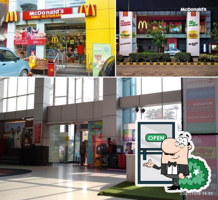 The exterior of McDonald's