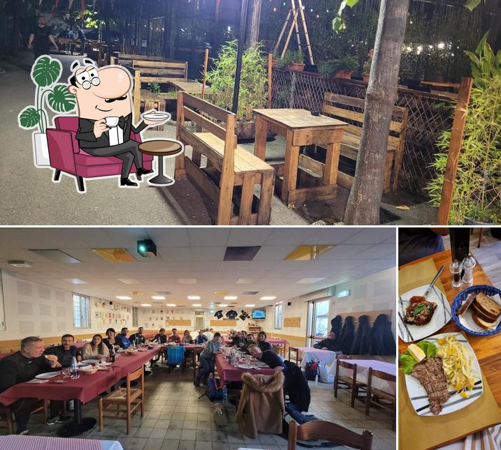 Gli interni di Osteria Modenese in Bocciofila