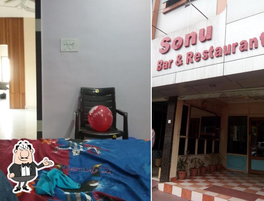 The interior of Sonu Bar & Restaurant