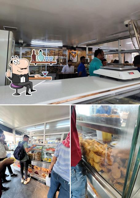 The interior of Bhaiyaji Hotel