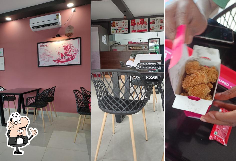 The interior of The Krispy House Indira Junction Alappuzha The Most Crispy Fried Chicken in Alappuzha