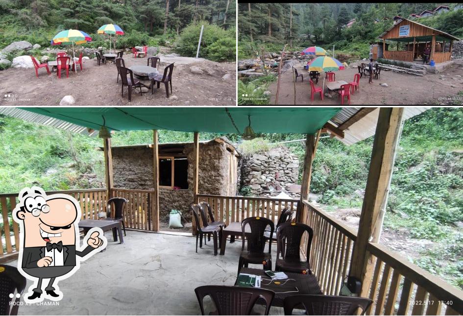 Take a seat at one of the tables at The cafe river dreams