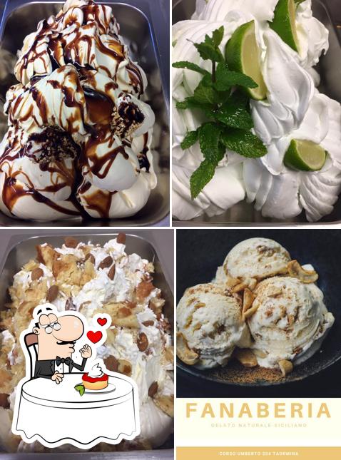 ANTICA GELATERIA FANABERIA DEI CENTOSANTI serve un'ampia gamma di dolci